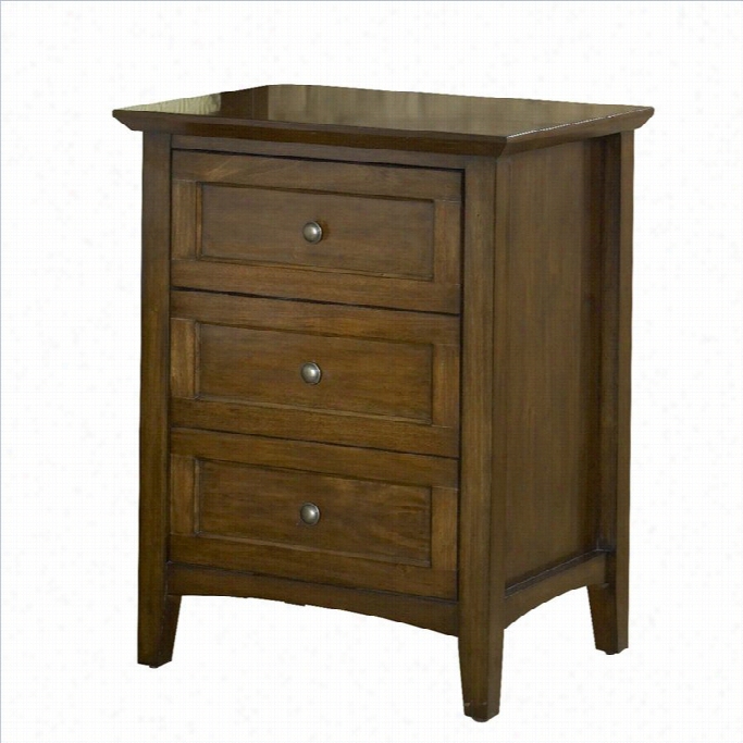 Mouds Furnitureparagon Three Drawer Nightstand In Truffle