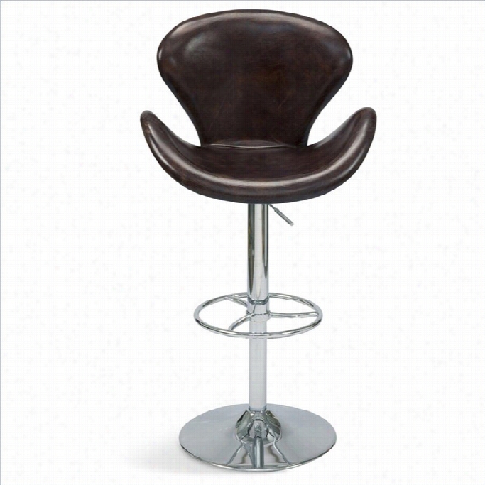 Moe's Homr Collection Brighton 17-31 Bar Stool In Brown