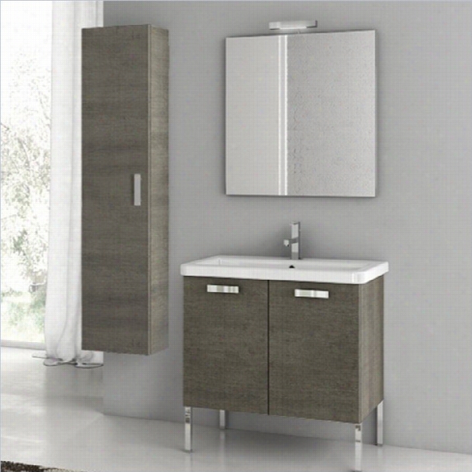 Nameek's Acf City Pla Y 29 Standing Bathroom Vanity Set In Grey Oak Senlis
