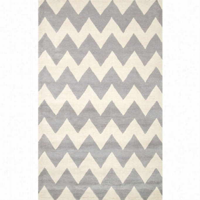 Nuloom 2' 6 X 8' Hand Tufted Cassidy Chevron Rug In Gray