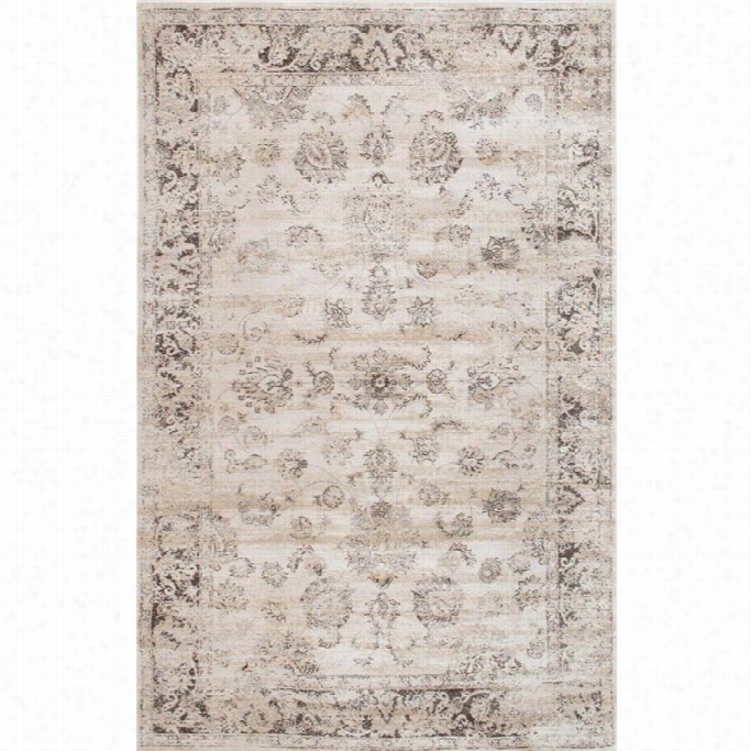 Nuloom 7'8 X 9'6 Vintage Viscose Shellie Area Rug In Ivory