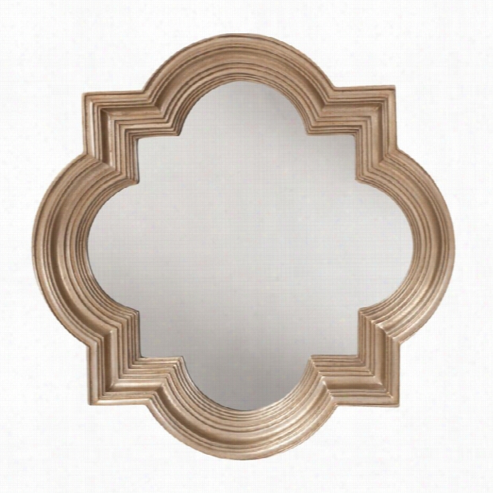 Office Star The  Gatsby Wall Mirror In Platiinum Gold