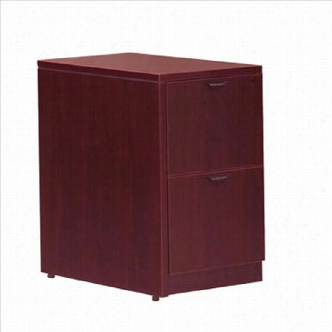 Offices To Go 2 Drawer Verticsl Woood File Pedesstal With Lock-american Mahogany