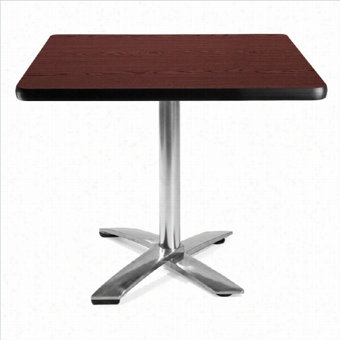 Ofm 36 Suit Folding Table In Mahogany