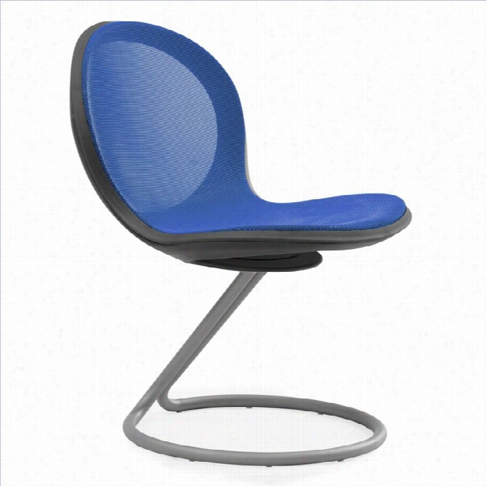 Ofm Net Circular  Base Office Chair In Marine
