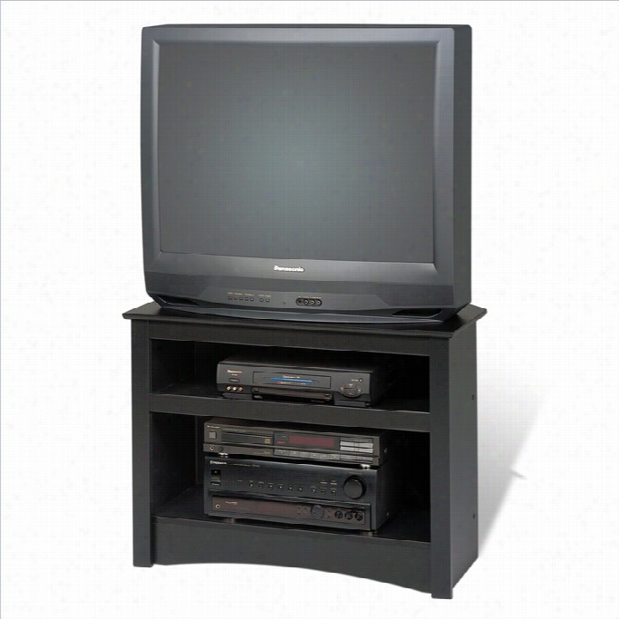 Prepac Sonoma 32 Nonplus Tv Stand In Black Laminate