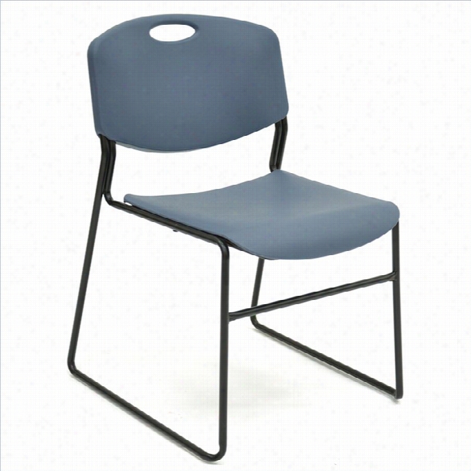 Regency Ze Ng Polypropylene Stack Stacking Chair In Blue