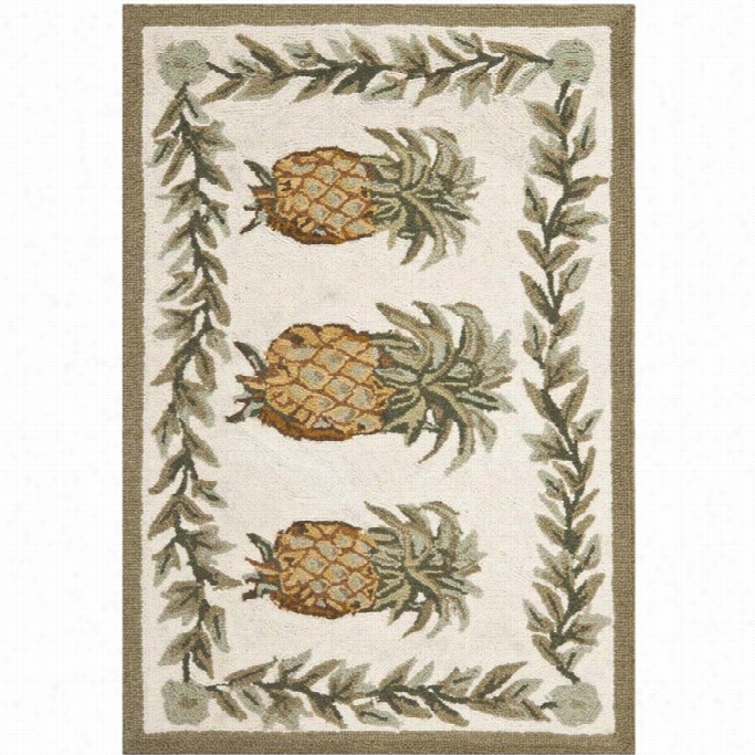 Safavieh Chelsea Runner Rug In Ivory / Green