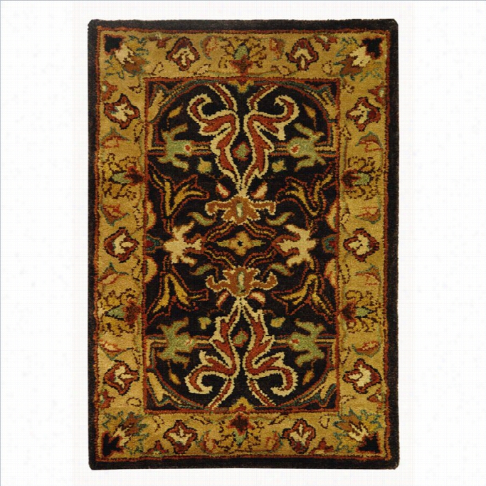 Safavieh Heritage Accent Rug In Charcoal / Beige