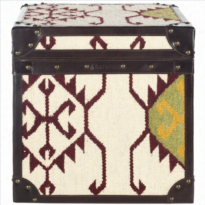 Safavieh Jackpot Assorted Color Squarw Trunk In Beige