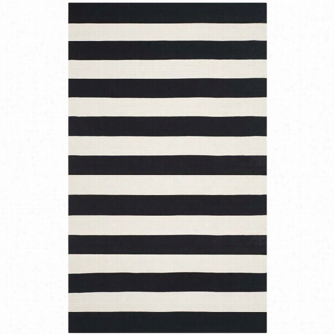 Safavieh Montauk Black Contemporary Rug - 5' X8'