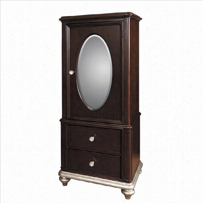 Samuel Lawrence Equipage Girrls Glam Door Wardrobe In Black Cherry