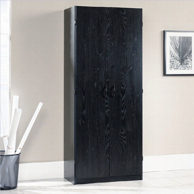 Sauder Storage Cabinet In Ebony As J