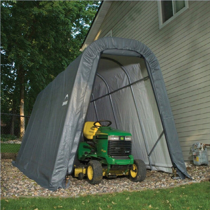 Shelterlogic 8'x16'x8' Round Style Shelter In Gray