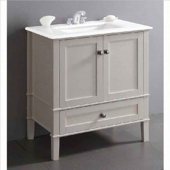 Simpli Home Chelsea 31 Bath Vanity With Quartz Marb Le Top In  Pale