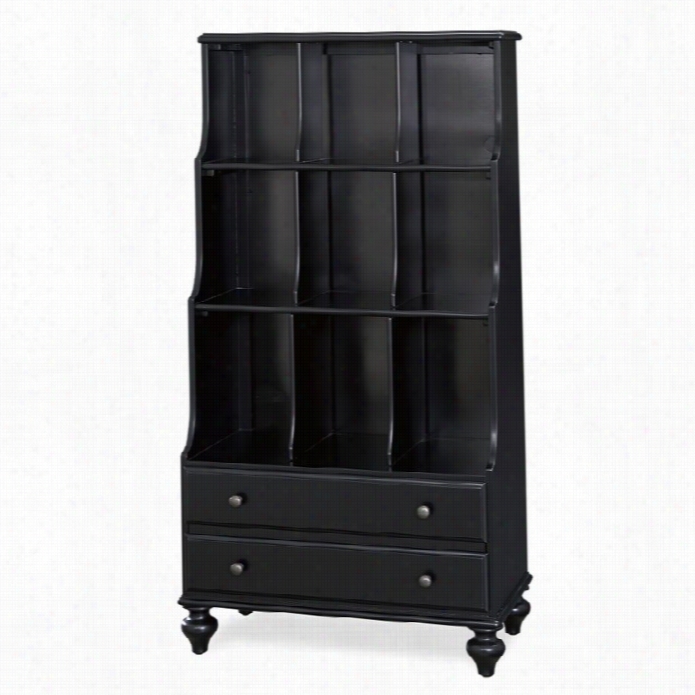 Smartstuff Black And White Bookcase In Black