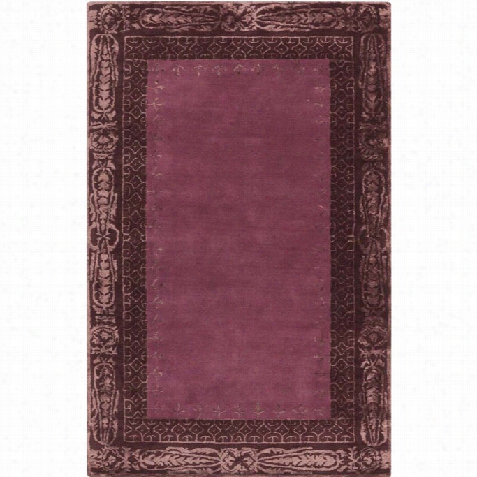 Surya Henna 5' X 8' Hand Tufted Wool Rug In Purole