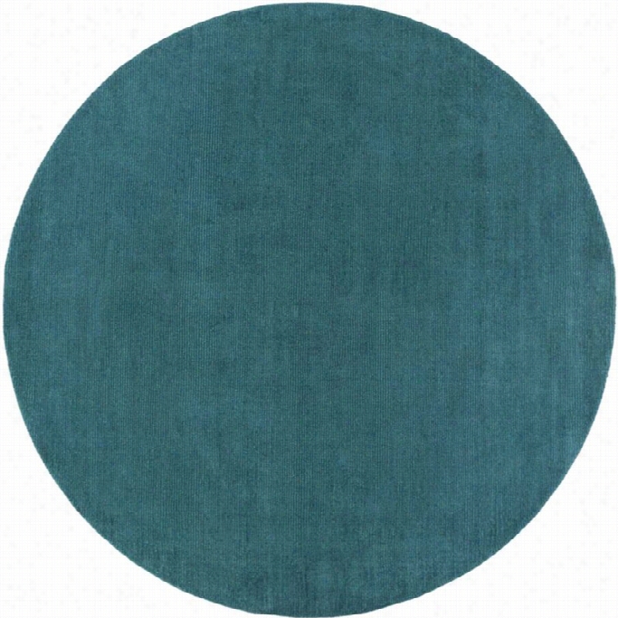 Surya Mystique 8' X 8' Round Habd Loome D Wool Rug In Blue  Green