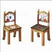 Fantasy Fields Hand Carved Little Sports Fan Set of 2 Chairs