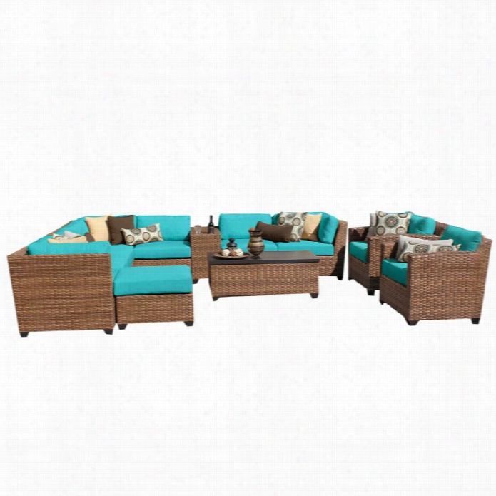 Tkc Laguna 12 Piece Outdoor Wicker Sofa Set Iin Aruba