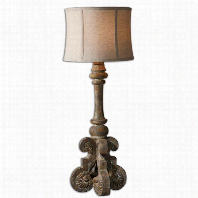 Uttermost Cavour Aged Concrete Buffet Lamp