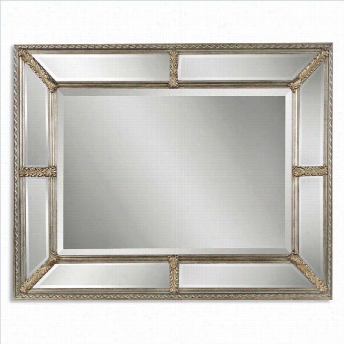 Uttermost Lucindaa Mirror In Ancient Rarity Silver And Gold