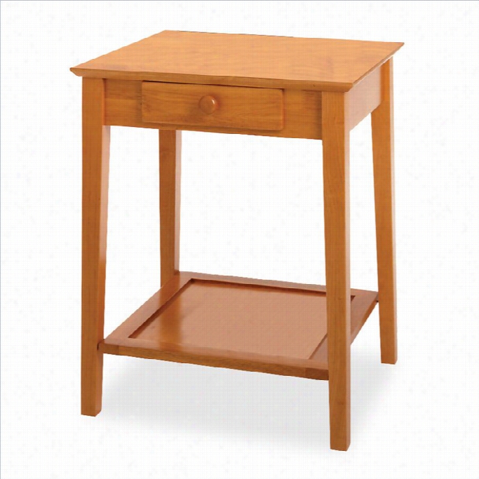 Winsome Solid Wood Printer Stand / End Table In Honey