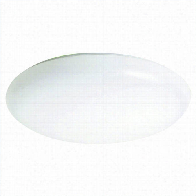 Yosemite Home Dedor 1 Lighf Flush Mount In White Glass