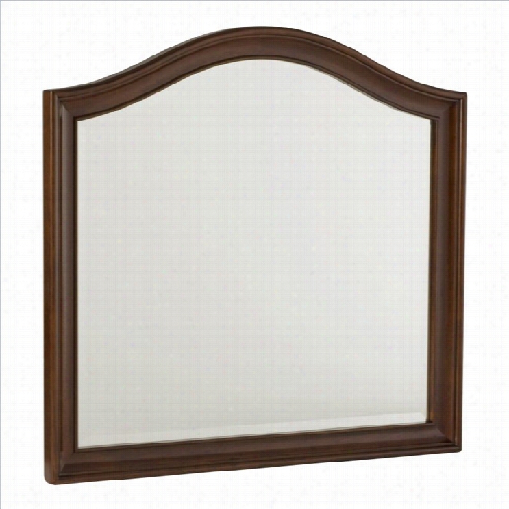 Am Erican Drew  Cherry Grove Arched Mirror And Supports In Mid Tone Brown