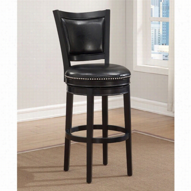 American Heritage Billiards Shae 30 Bar Stool In Black