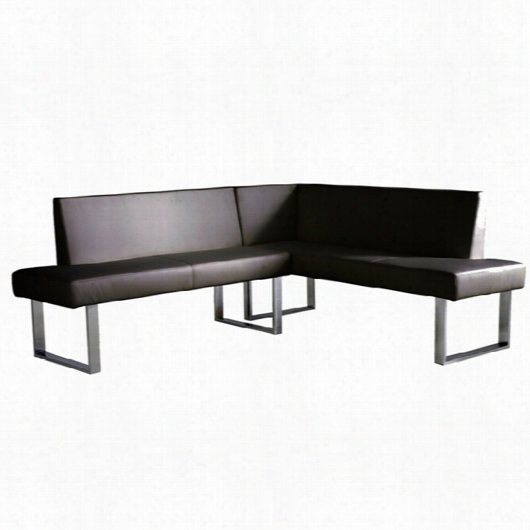 Armen Living Amand Sectional Sofa In Black