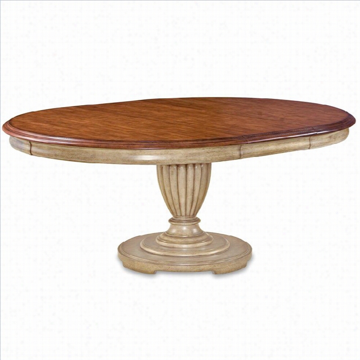 Art Furniture Provenance Circularly Dining Table Top In English Toffee