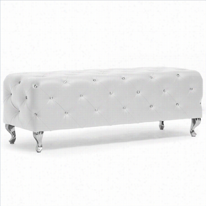 Baxton  Studio Stella Bench In Pale