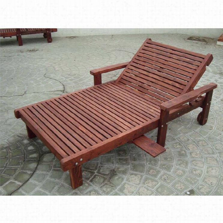 Best Redwood Wide Sun Patio Chaise Lounge With Wheels And Table-supdr Deck