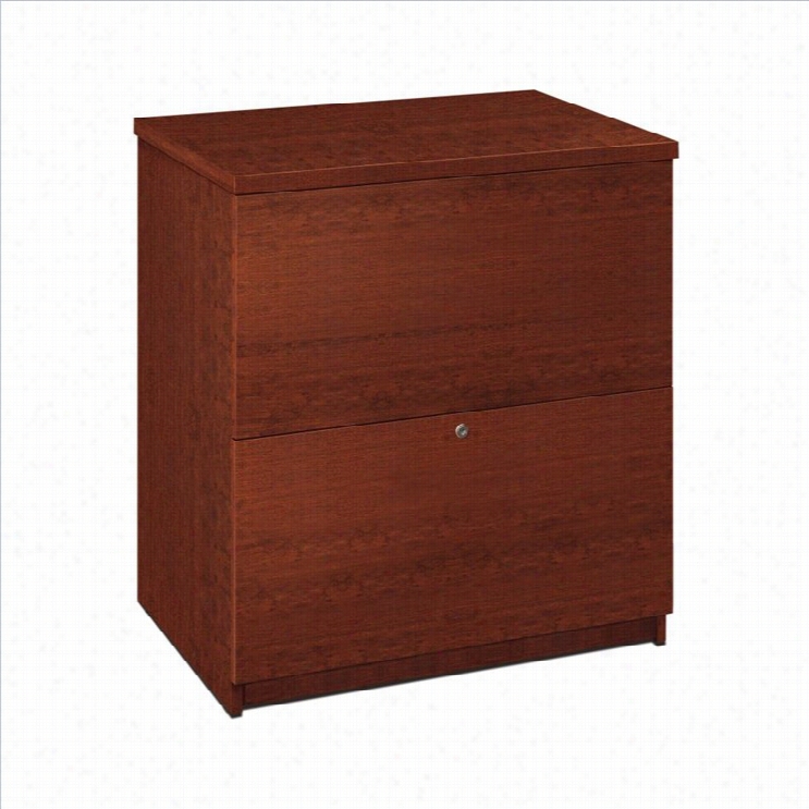 Bestar 2 Drawer Lateral File Wood Storage Cabinet In Tuscany Brown