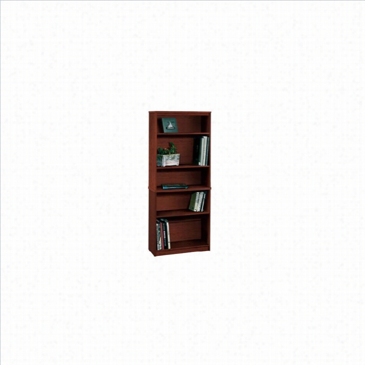 Bestar 5 Shelf  Bookcase In Tuscany Brown