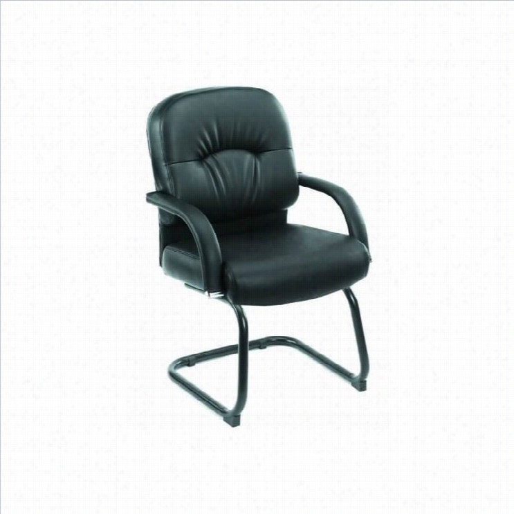 Boss Office Products Caressoft Guest Chair With Cantil Ever Base