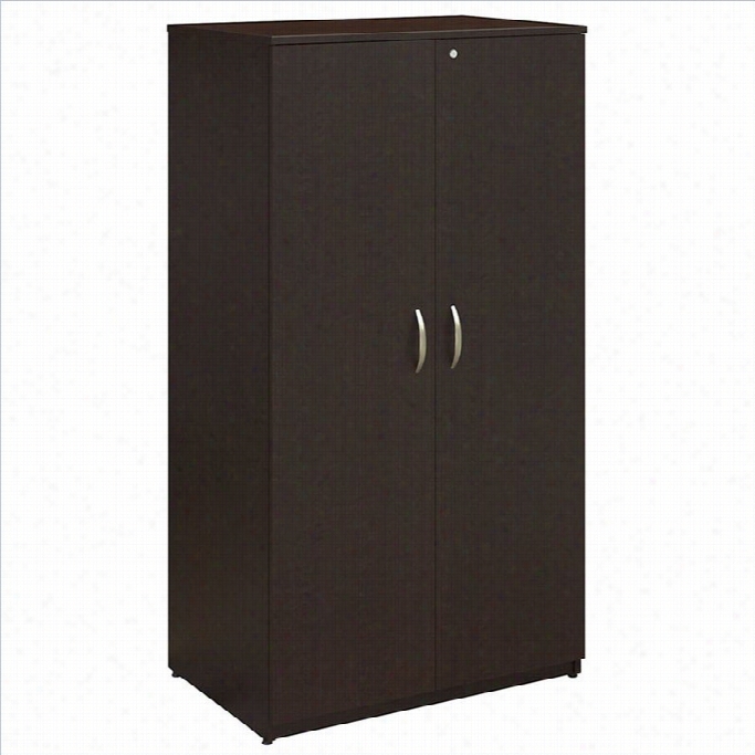 Bush Bbf Series C Elite 36w Storage Wardrobe Tower  In Mocha Cherry