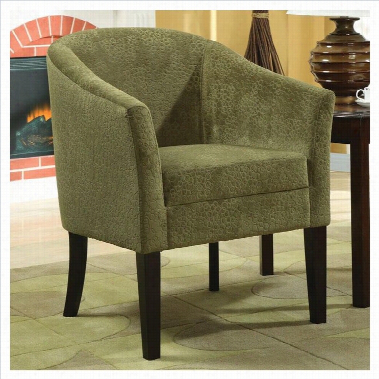 Coaster Upholstered Club Barrel Chair Ij Green