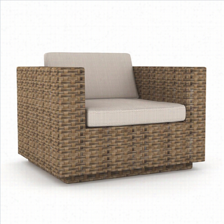 Corrliving Park Terr Ace Outdoor Chair In Saddle Bind  Work A Loom