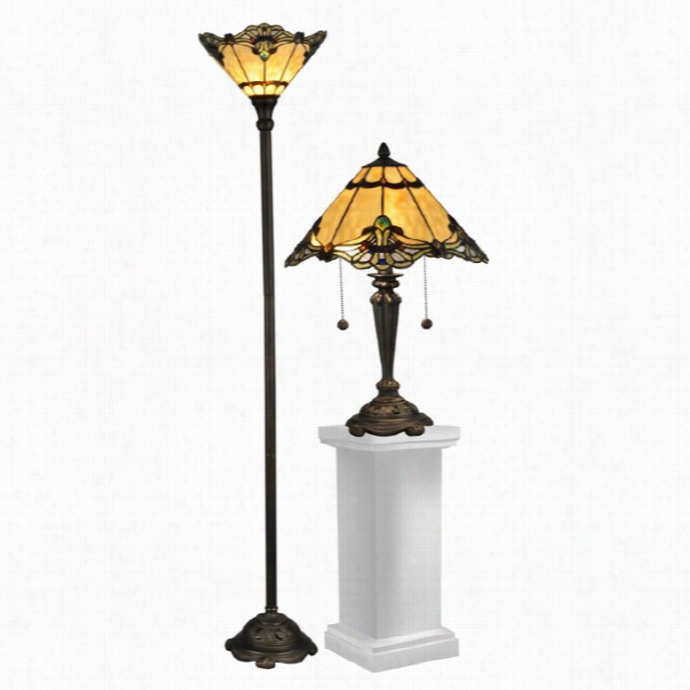 Dale Tiffany Brena Table Lampa Nd Floor Lamp