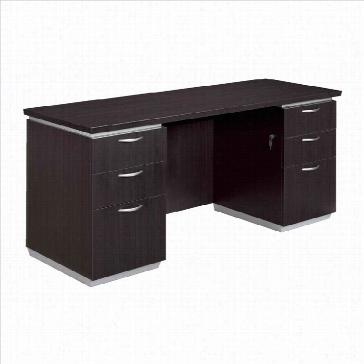 Dmi P Imlico Laminat E72 In. Owod Kneehole Credenza (flat Pack)