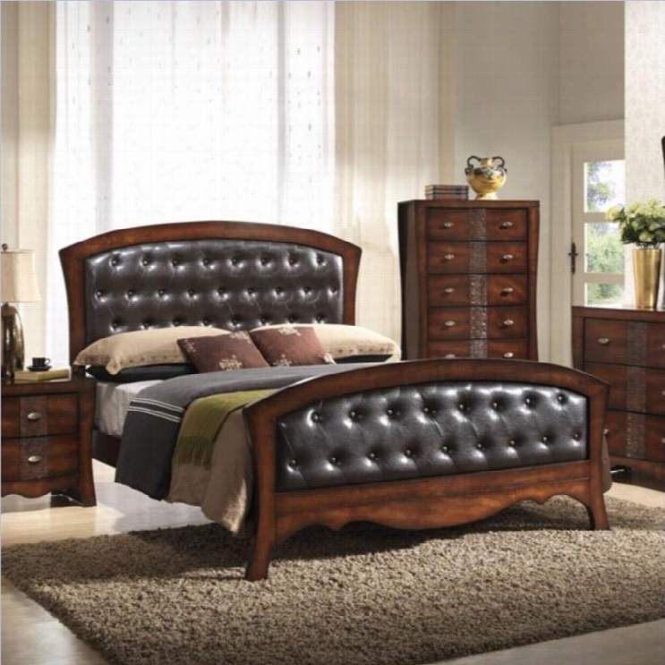 Elements Jenny Bed In Espresso-queen