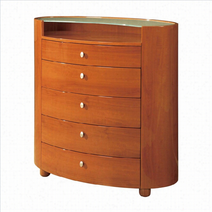 Global Furniture Emily Chest In Cherry
