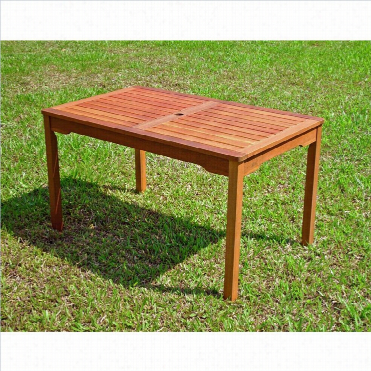 International Caravan Palmdale Outdoor Rectangular Dining Table