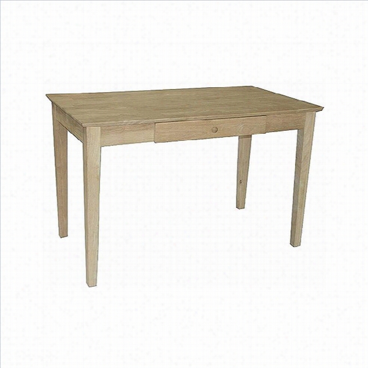 International Concepts Incomplete Writihg Desk With Drawer