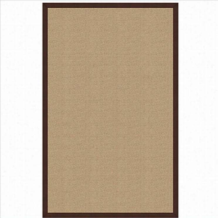 Linon Athena Cotton Rug In Sisal And Brown-1'10 X 2'10