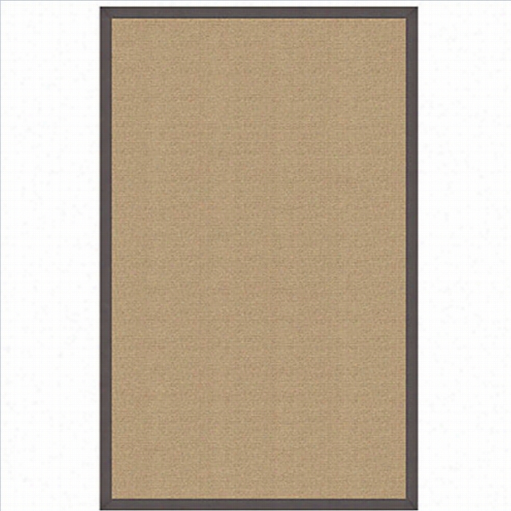 Linon Atena Cotton Rug In Sisal And Slate-1'10 X 2'10