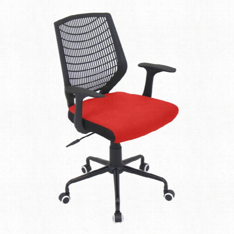 Lumisource Network Office Chair In Red And Black