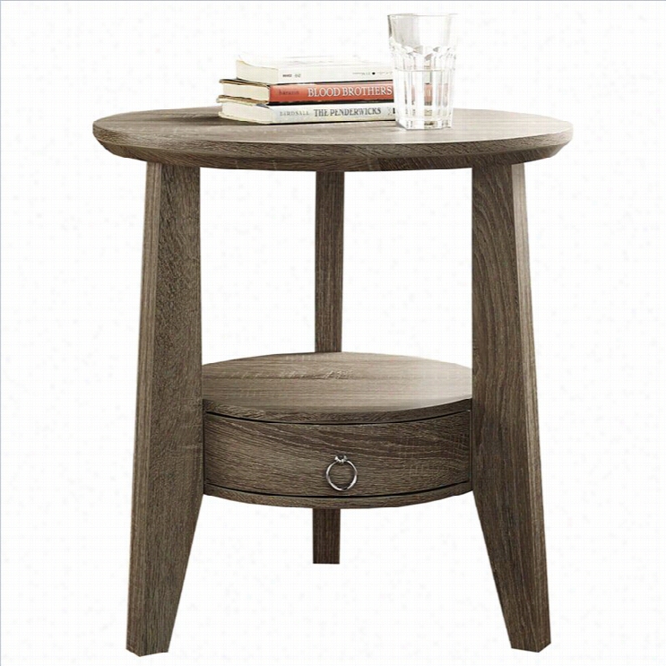 President Accen T Table In Dark Taupe